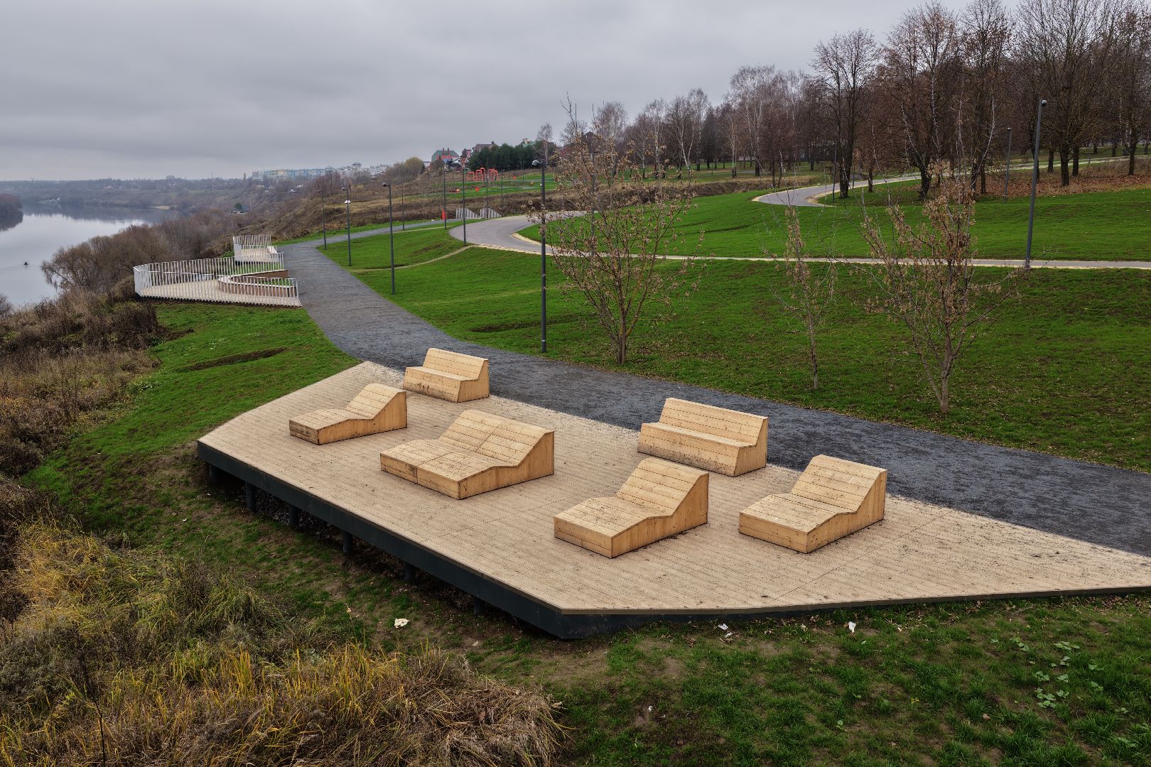 видео с коптера, парк 50-летия Октября в коломне, благоустройство коломна,