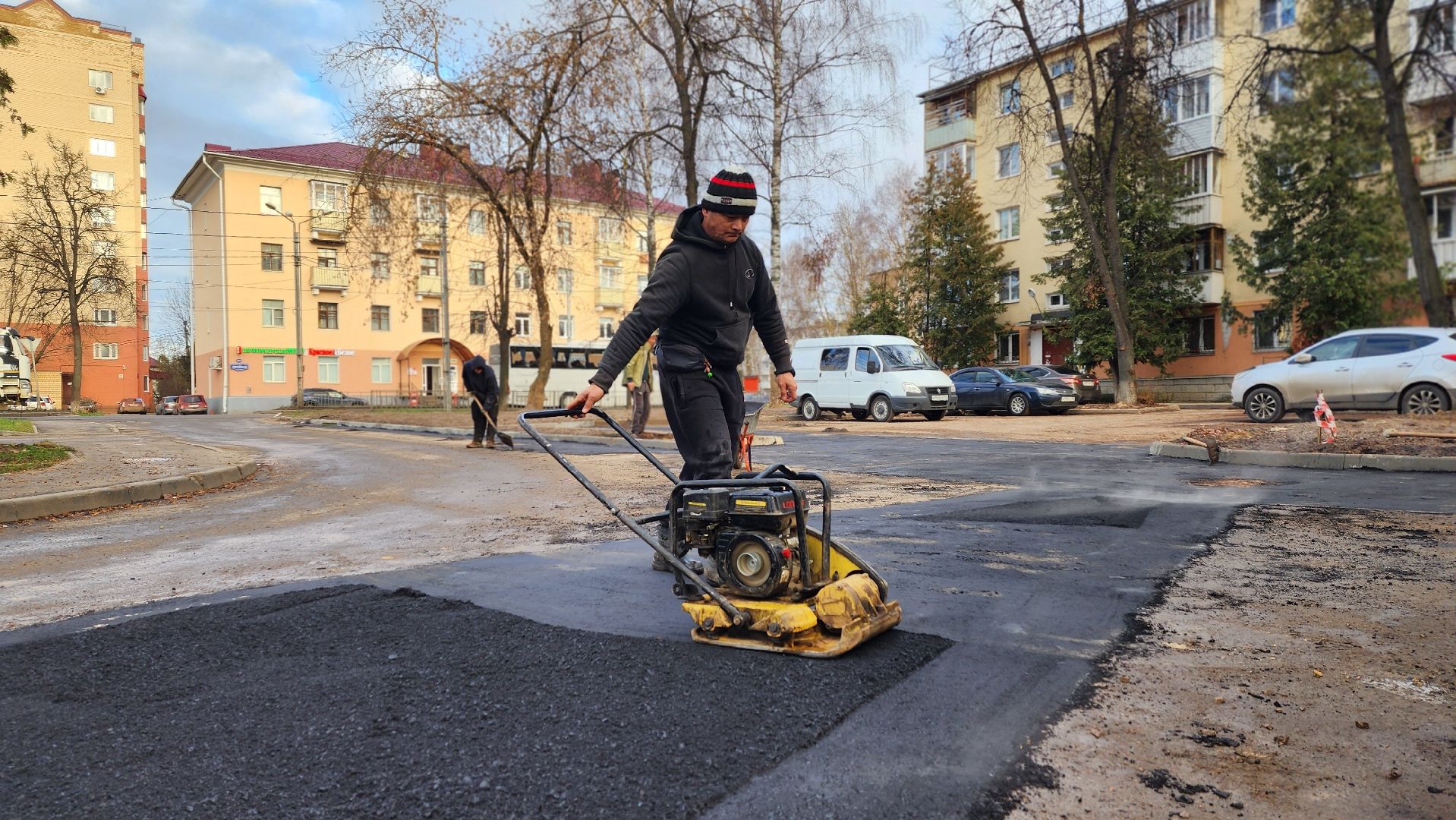 клин, улица менделеева, асфальт, дороги,