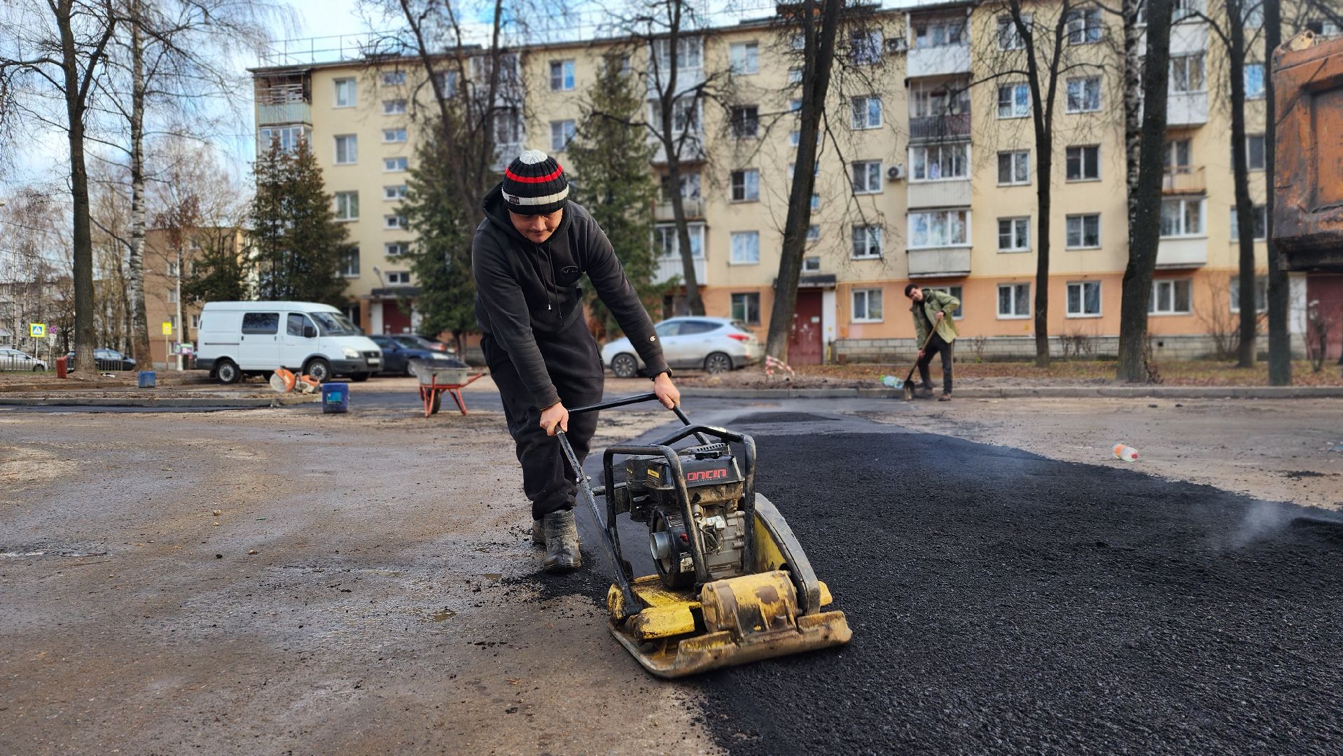 клин, улица менделеева, асфальт, дороги,