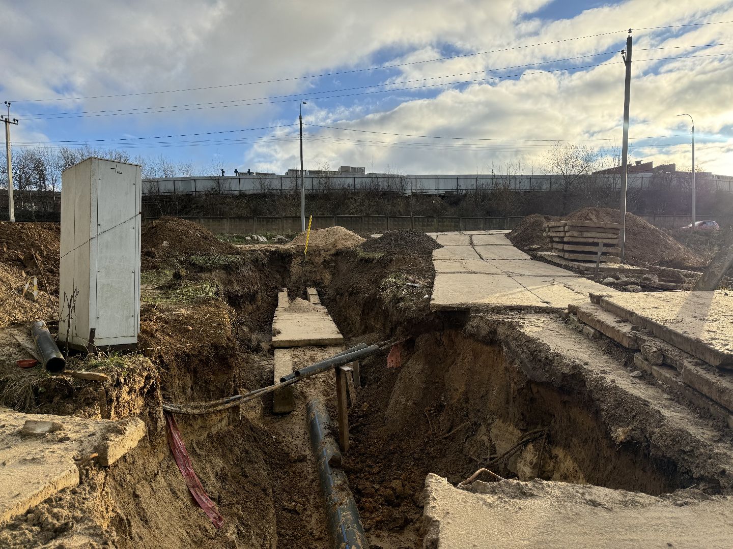 строительство дороги, ленинский городской округ, каширское шоссе,