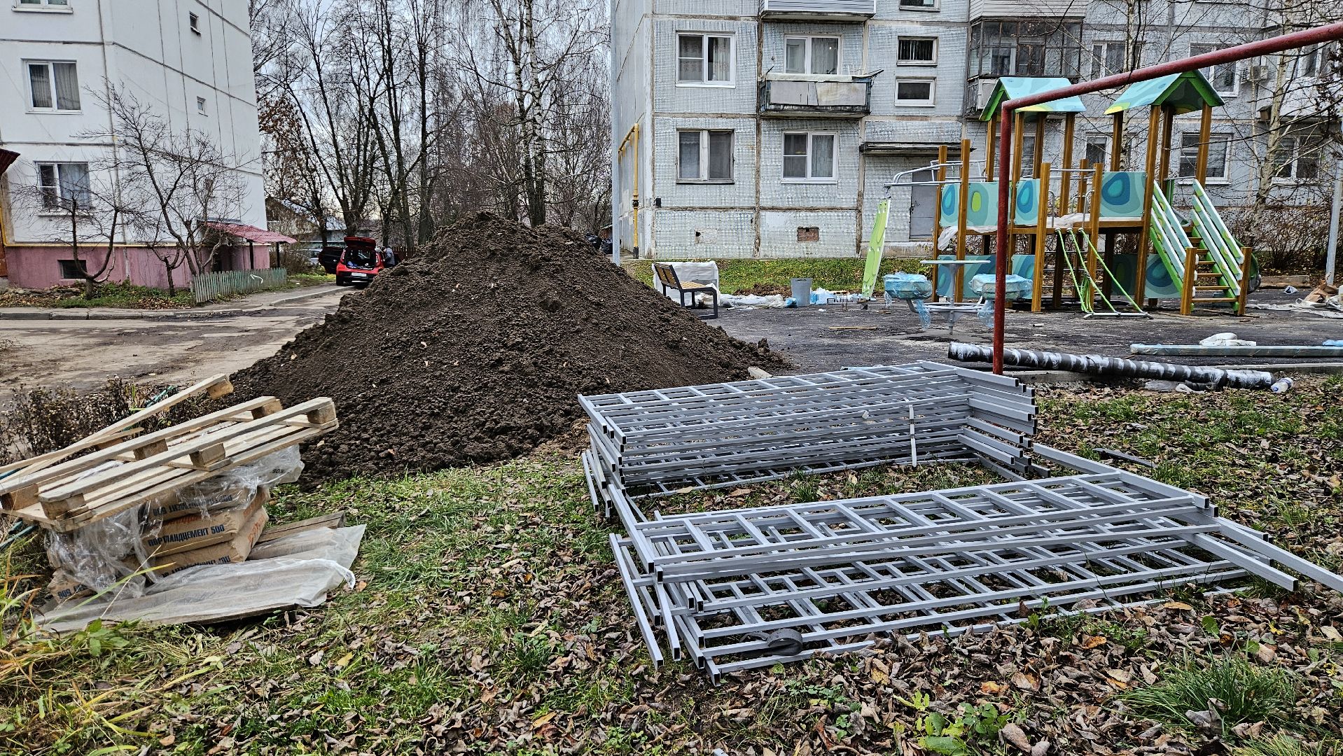 долгопрудный, военный городок, детская  площадка,мбу благоустройство,