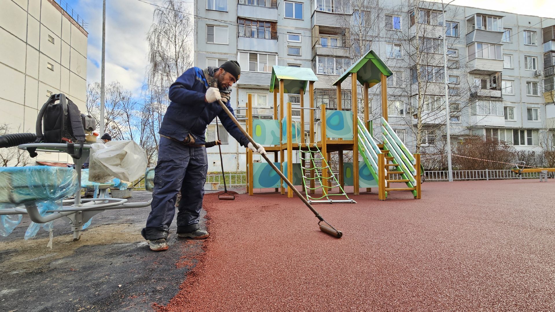 долгопрудный, военный городок, детская  площадка,мбу благоустройство,