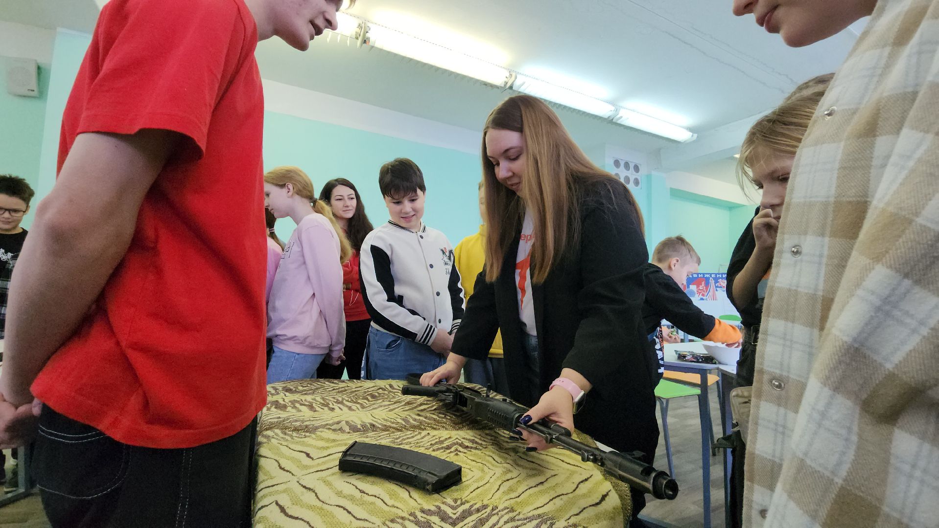 кашира, школа, движение первых, мастер-класс, автомат калашникова, приют для бездомных животных,