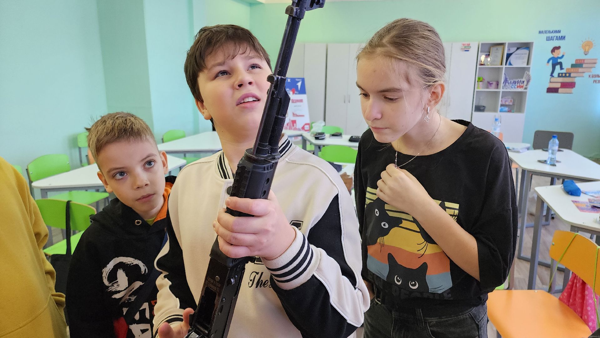 кашира, школа, движение первых, мастер-класс, автомат калашникова, приют для бездомных животных,