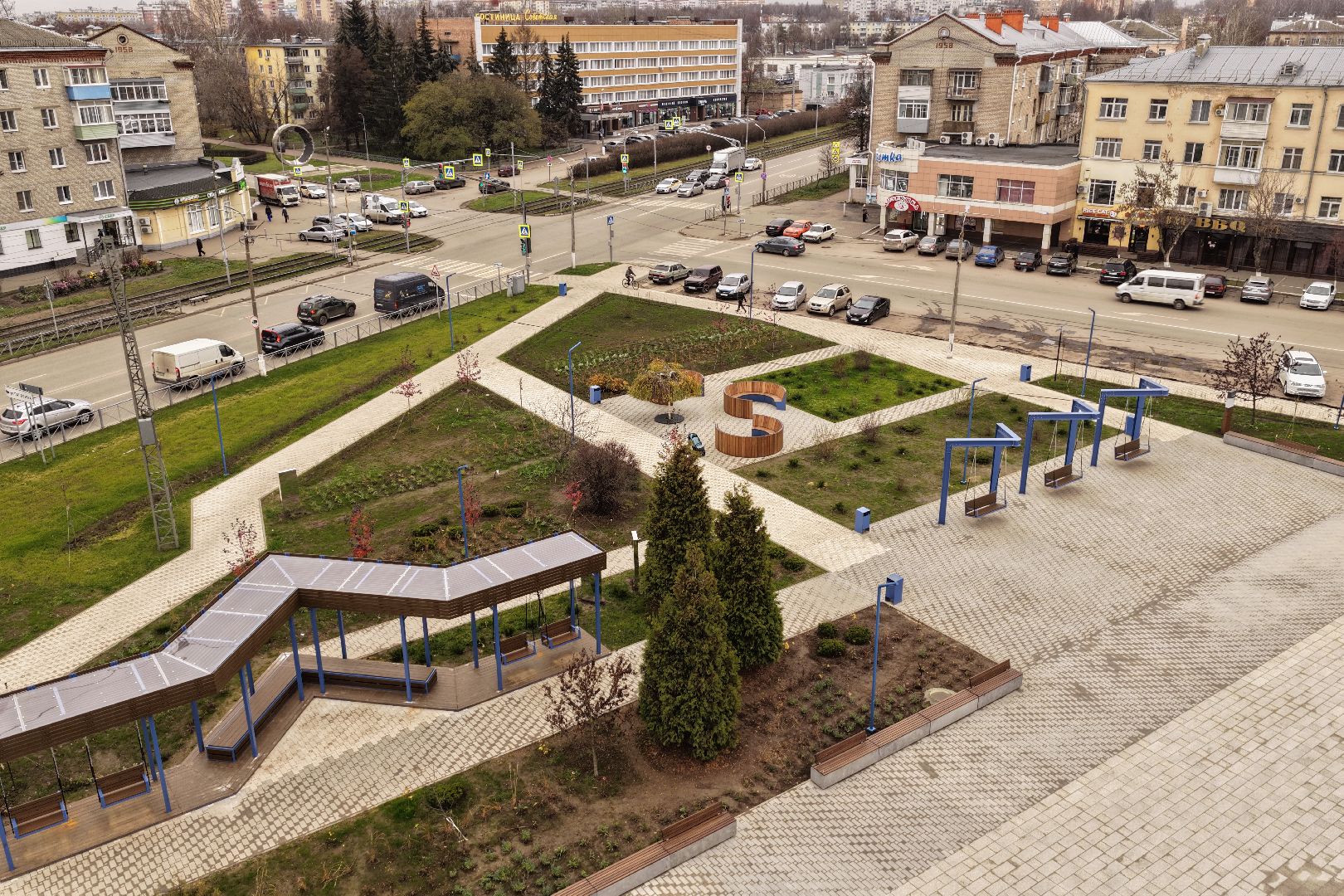 видео с коптера, горизонт коломна, молодежный центр коломна, благоустройство коломна ,