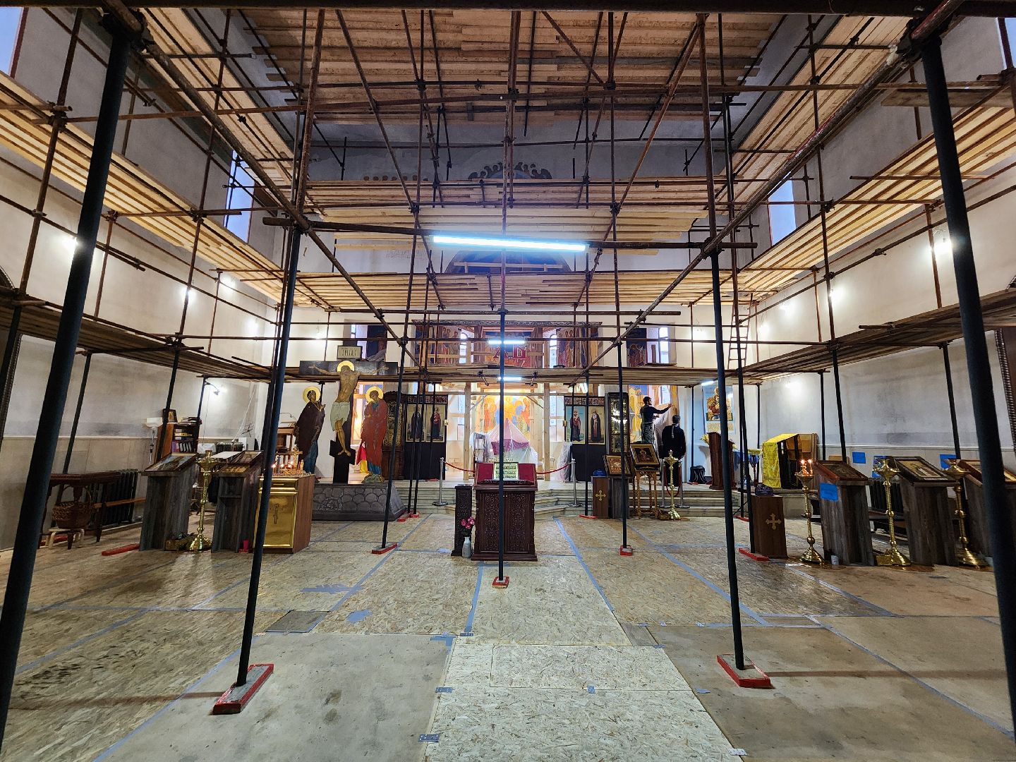 фрязино, роспись храма, иконопись, иконописец, строительство храма, православие,