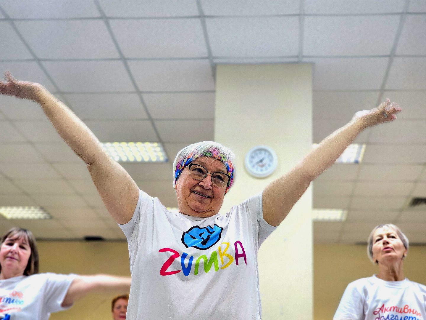 зумба, пенсионеры, активное долголетие, спорт в реутове,