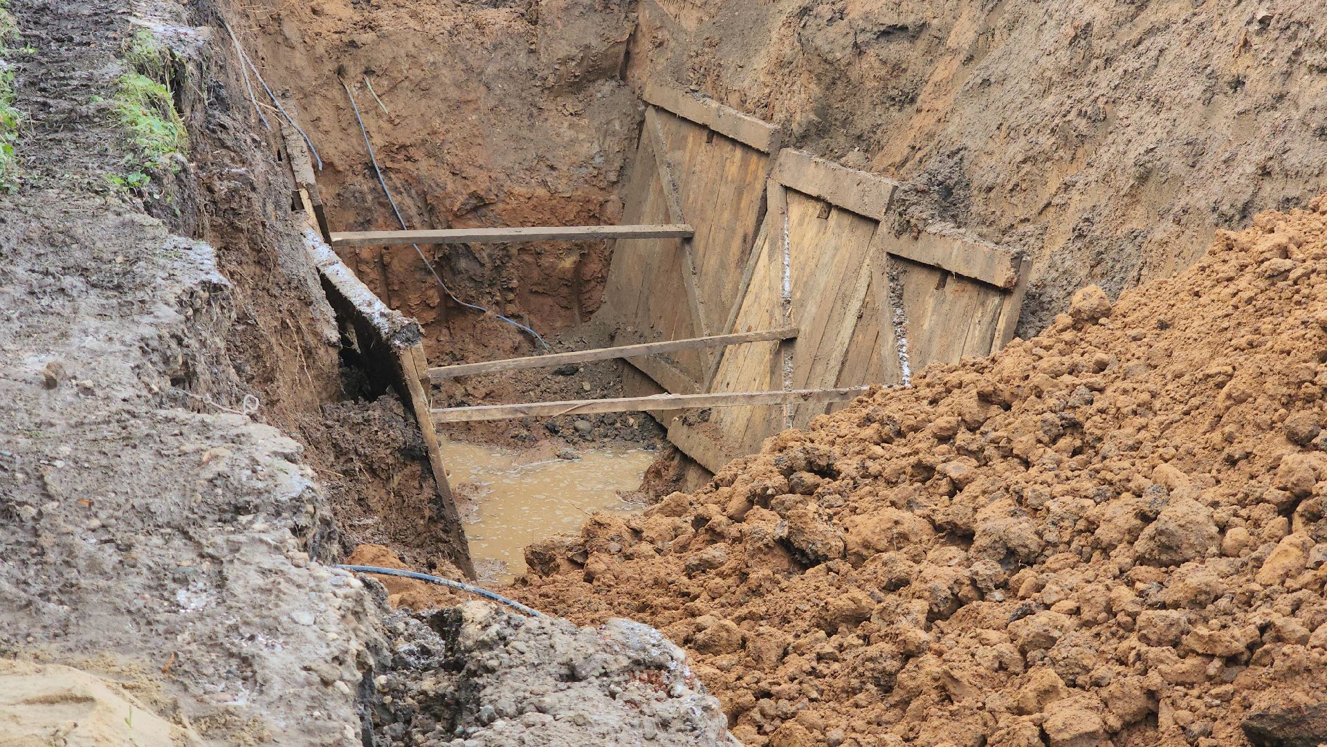 Канализация , Лобня, строительство канализации,