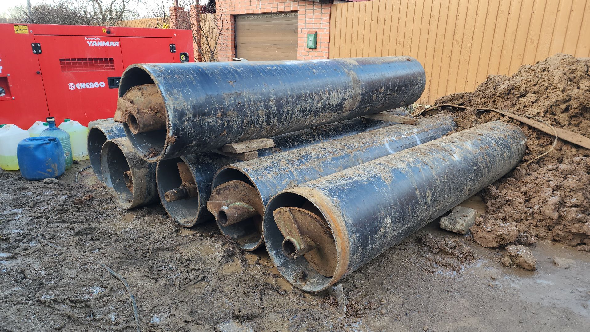 Канализация , Лобня, строительство канализации,