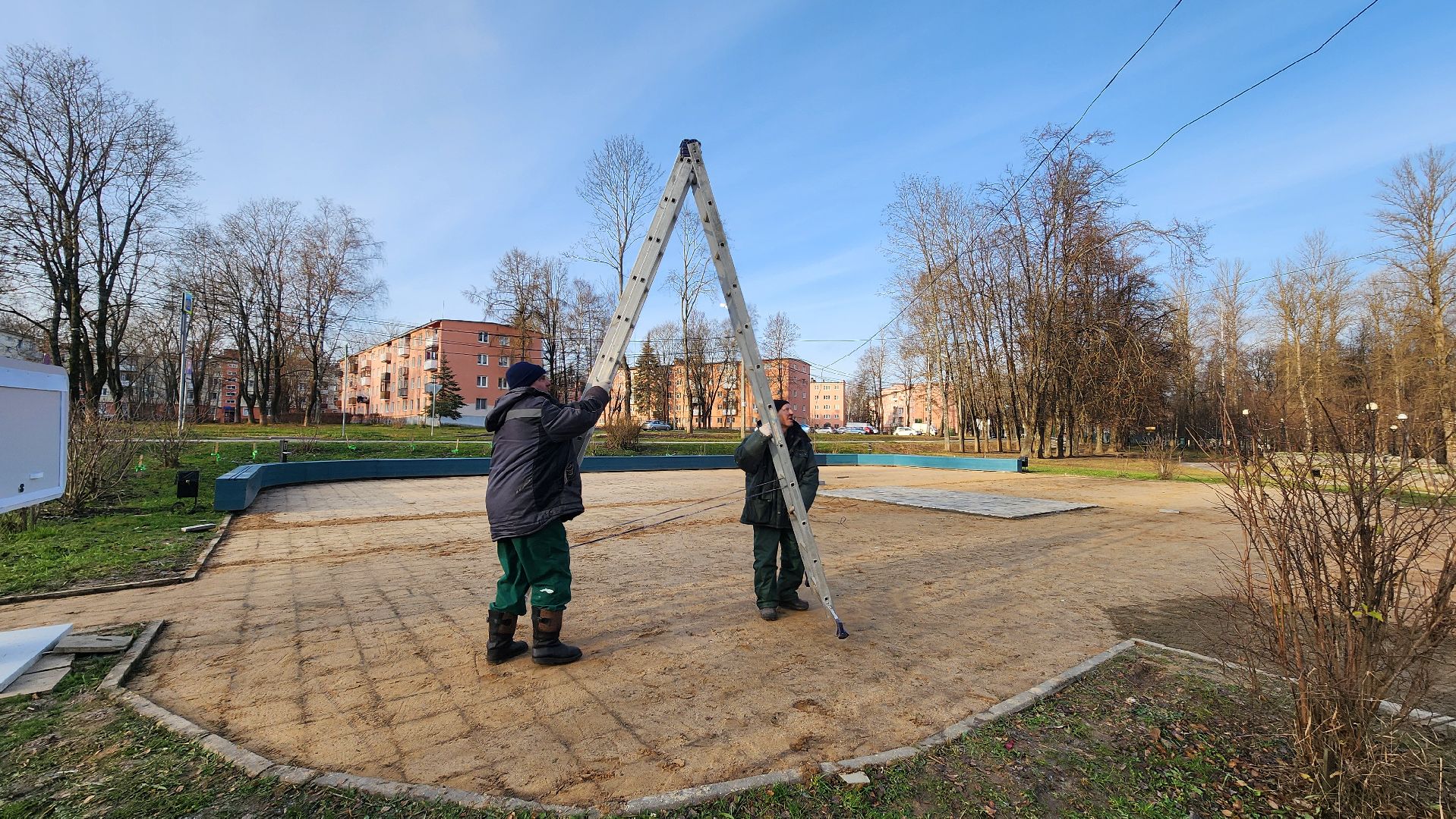 клин, сестрорецкий парк, украшения, резиденция деда мороза, новый год,
