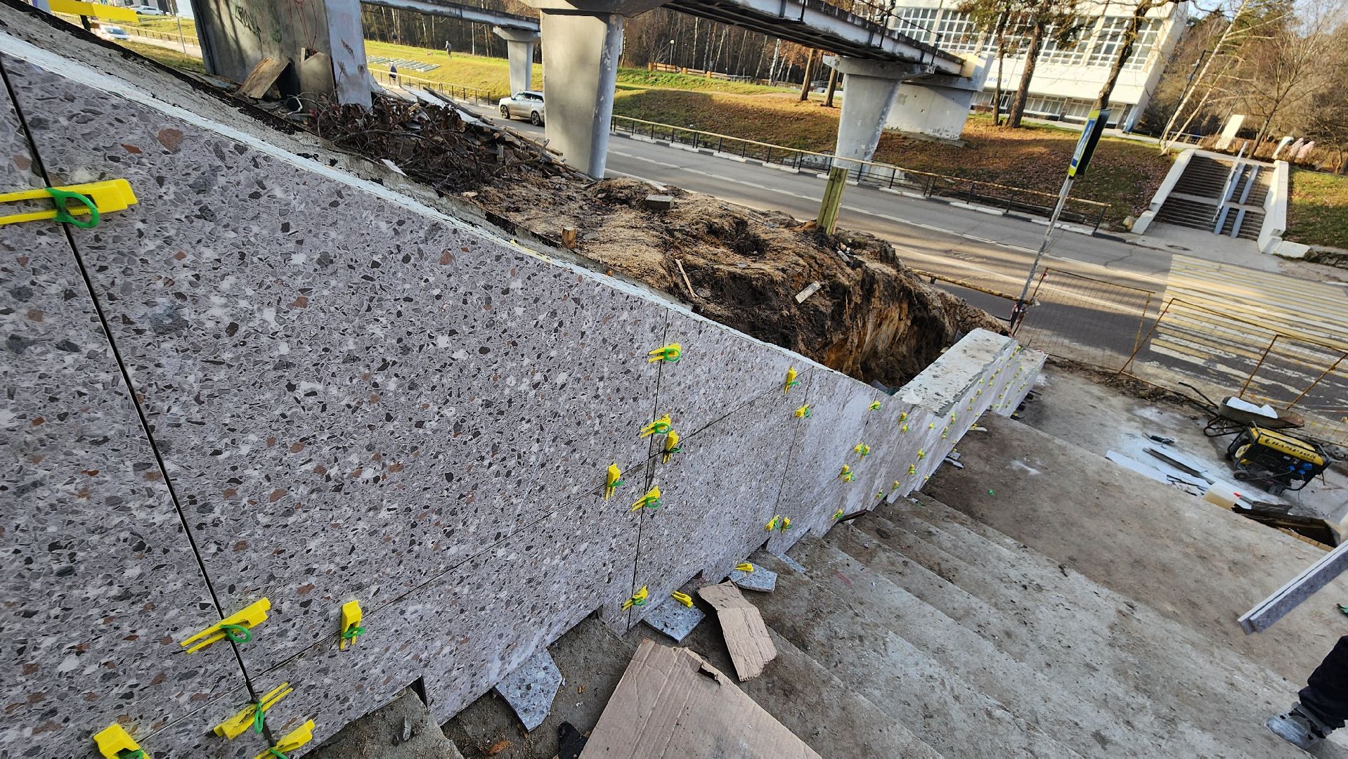 протвино, благоустройство, ступени к зебре,