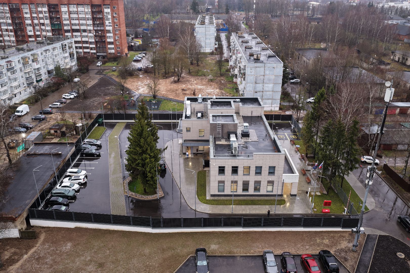 видео с коптера, здание прокуратуры, прокуратура солнечногорска,