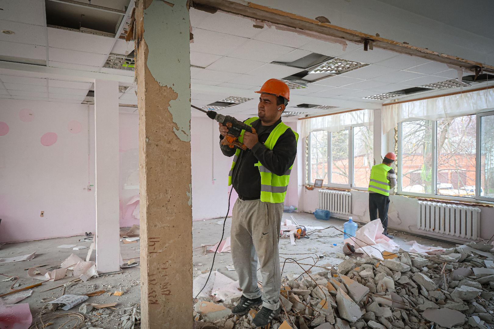 клин, общество, ремонт школы, строительство, подмосковье, образование,