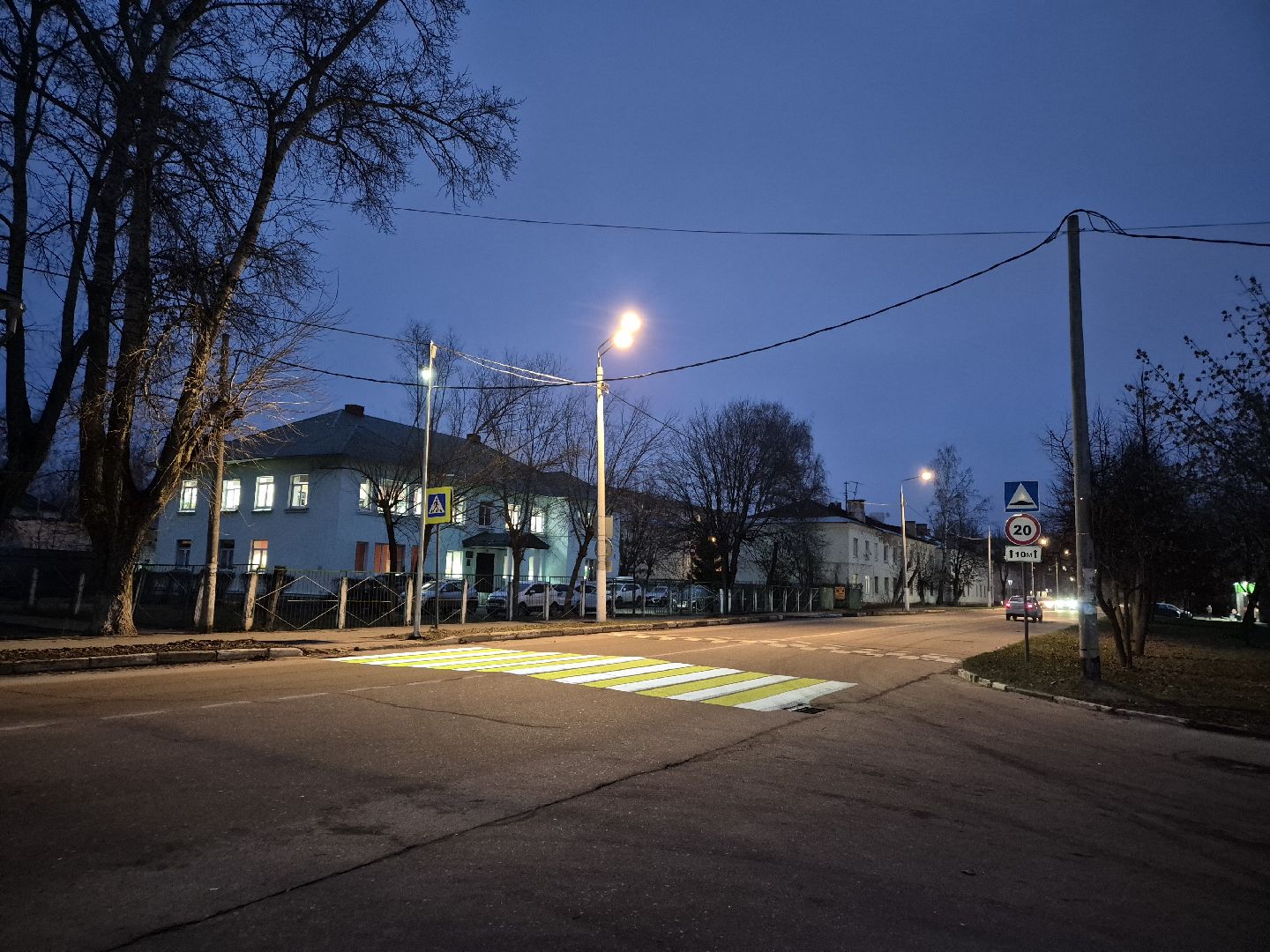 проекционная разметка, пешеходный переход, орехово-зуево,