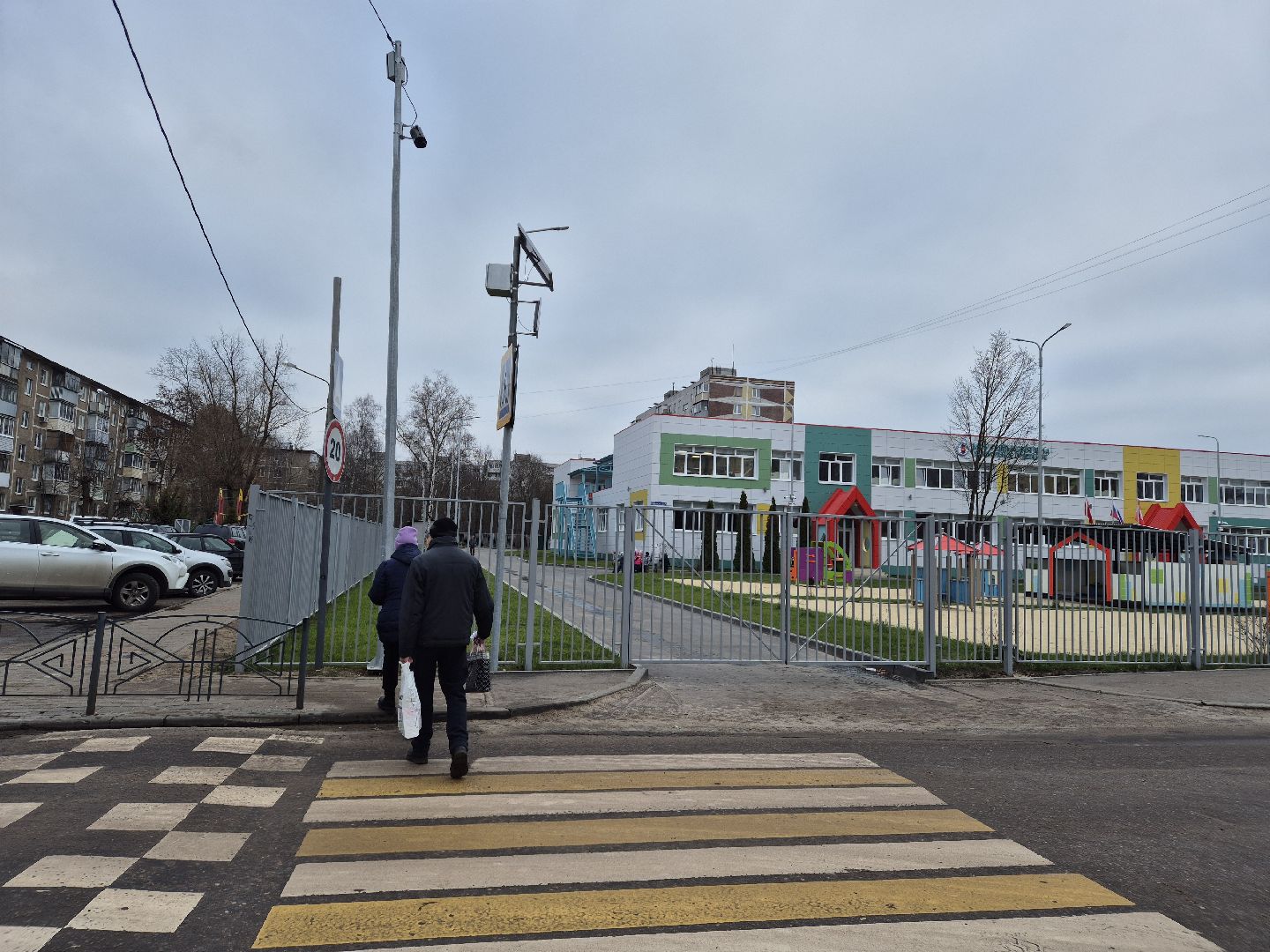 проекционная разметка, пешеходный переход, орехово-зуево,