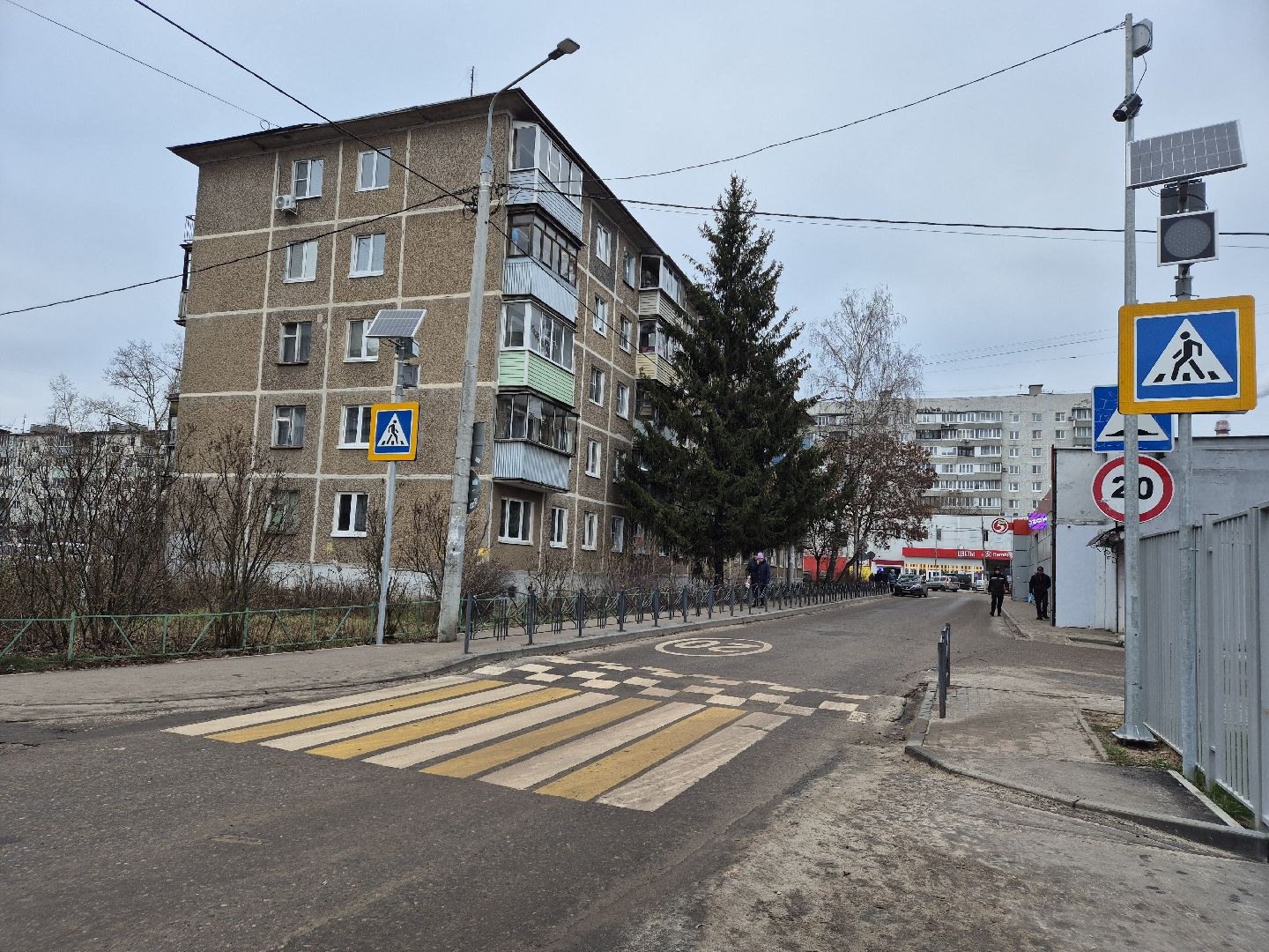 проекционная разметка, пешеходный переход, орехово-зуево,