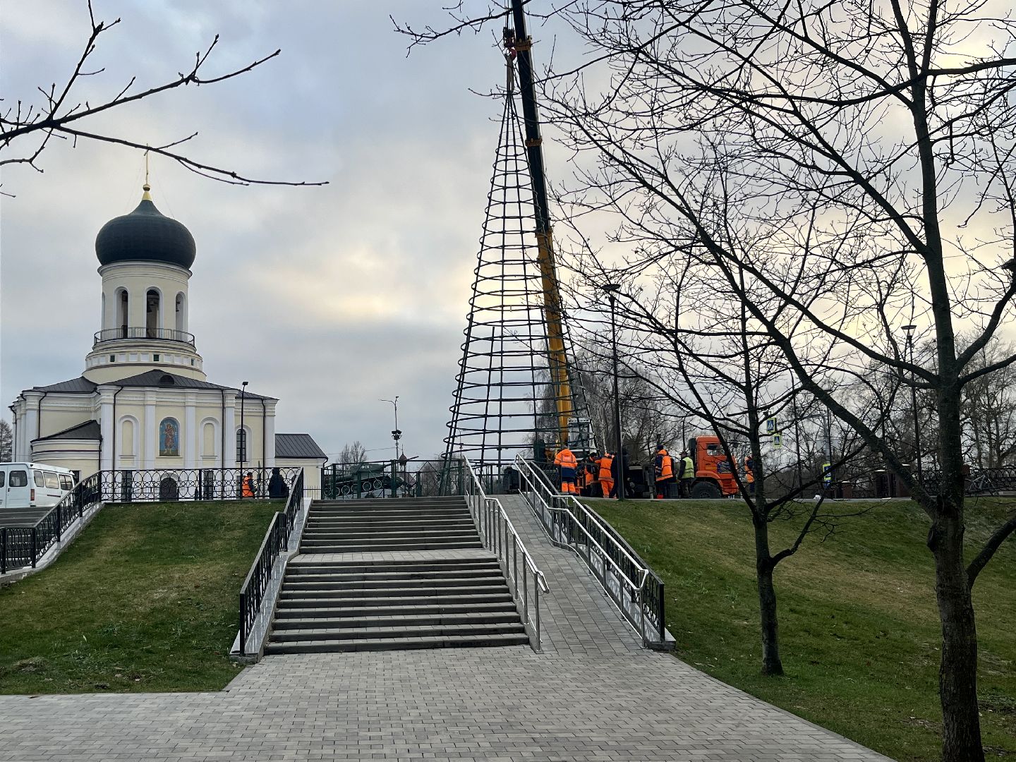 наро-фоминск, наро-фоминский городской округ, зима в подмосковье , подготовка к новому году,