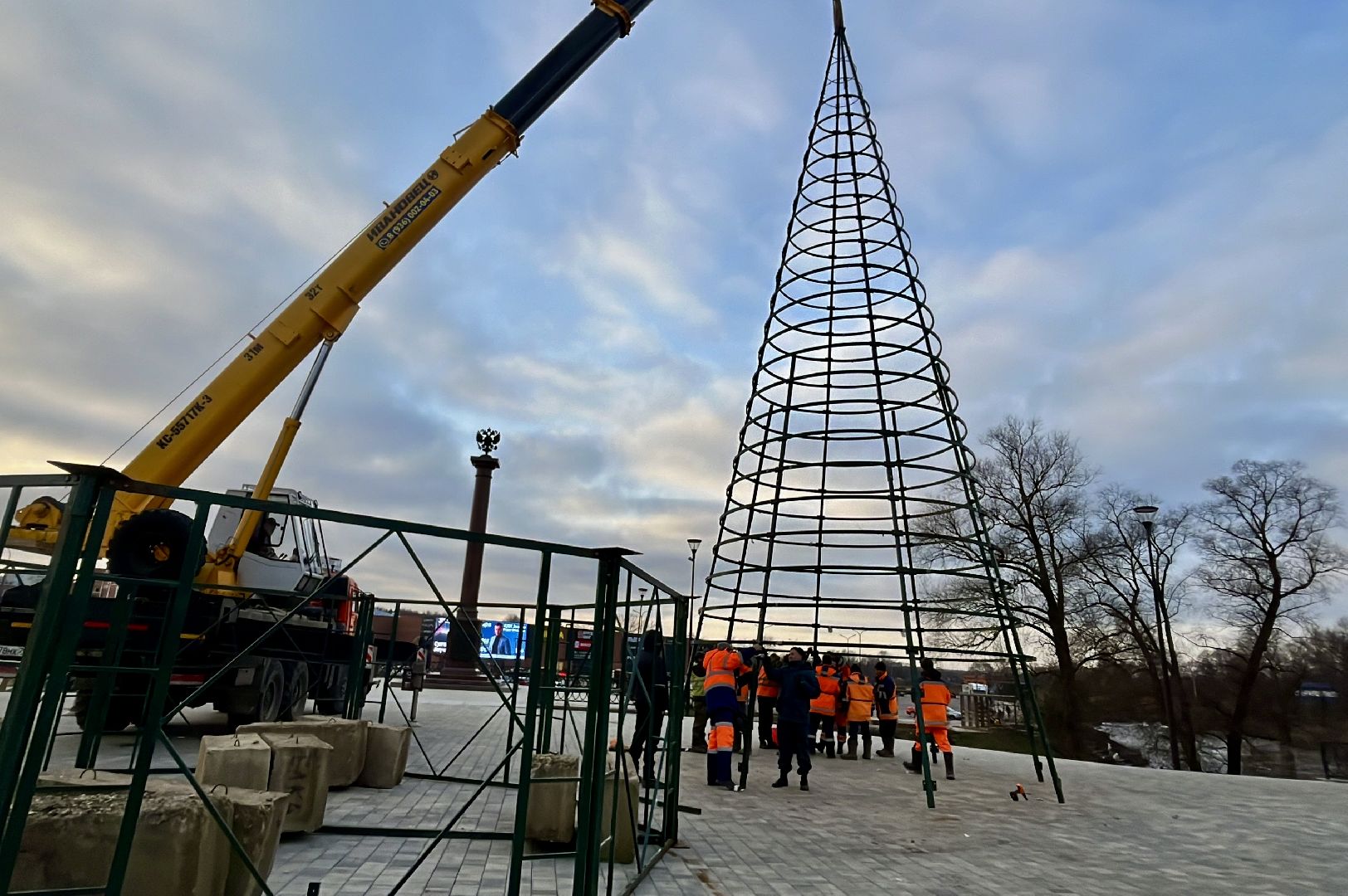 наро-фоминск, наро-фоминский городской округ, зима в подмосковье , подготовка к новому году,