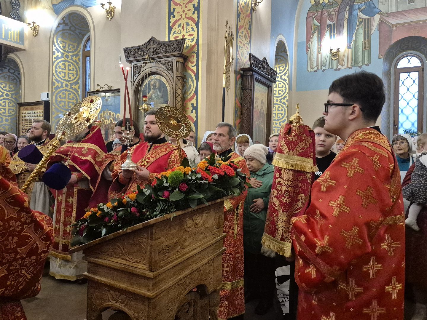 роспись храма, храм новомученников орехово-зуевских, орехово-зуево, освящение росписи храма,