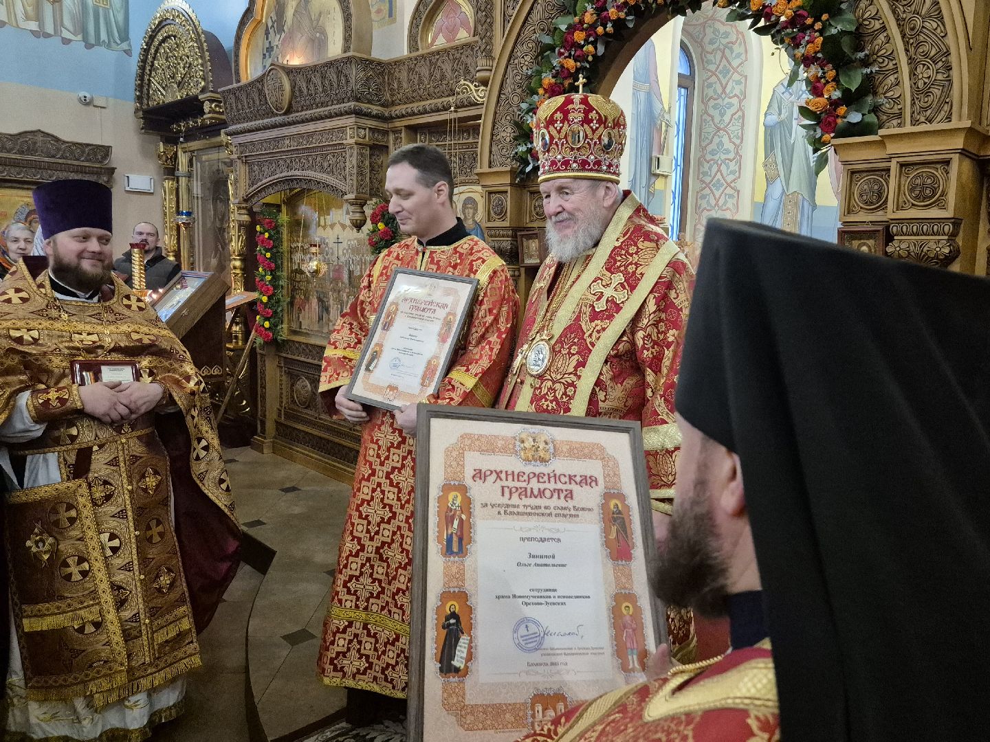 роспись храма, храм новомученников орехово-зуевских, орехово-зуево, освящение росписи храма,