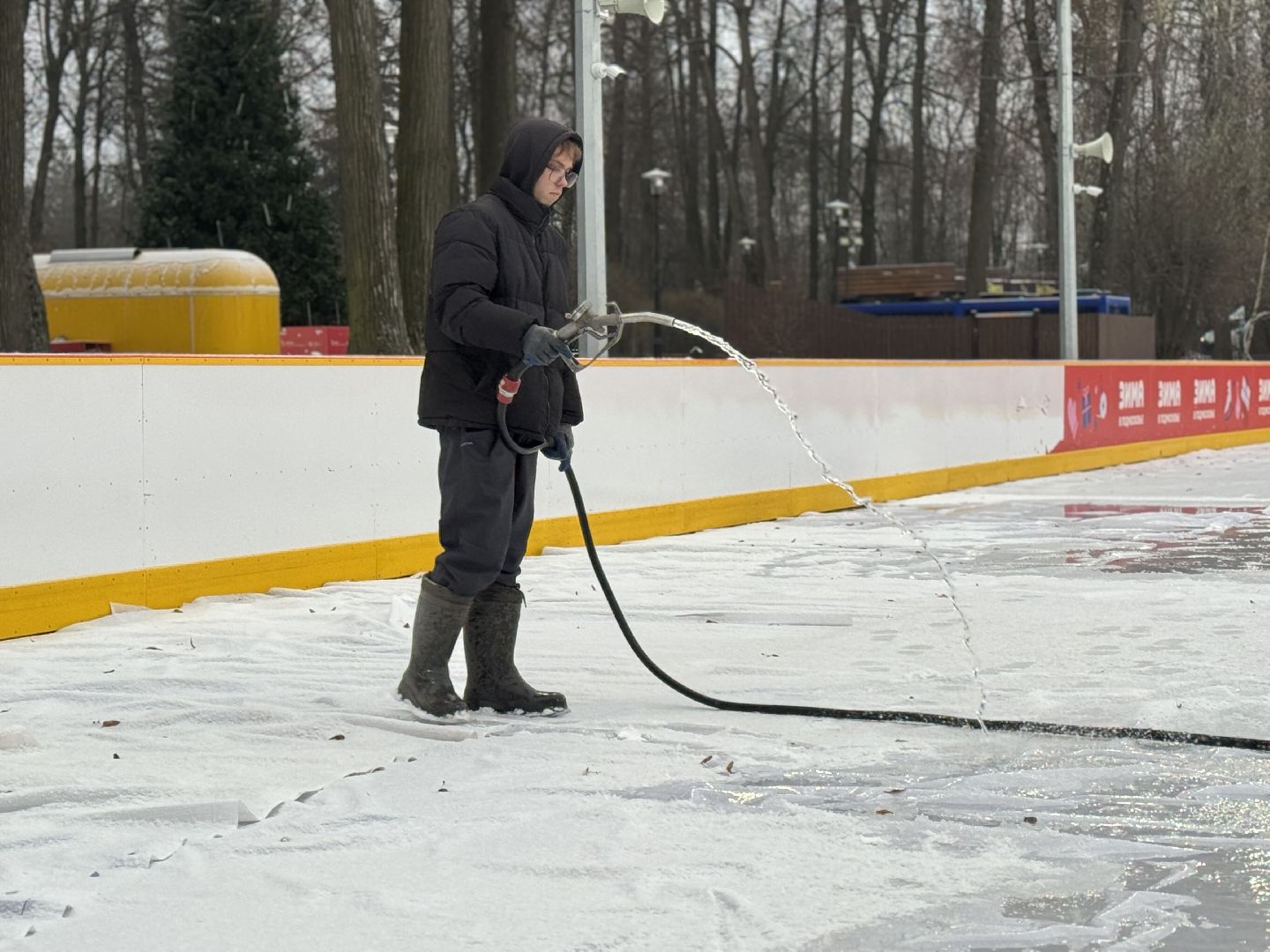 Сергиев Посад, скитские пруды, начало зимнего сезона,