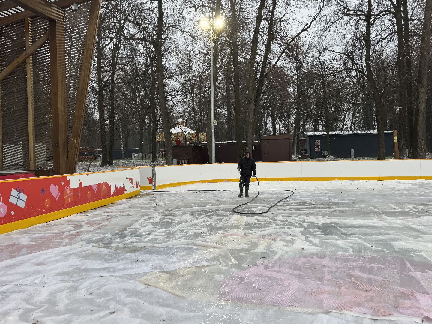 Сергиев Посад, скитские пруды, начало зимнего сезона,