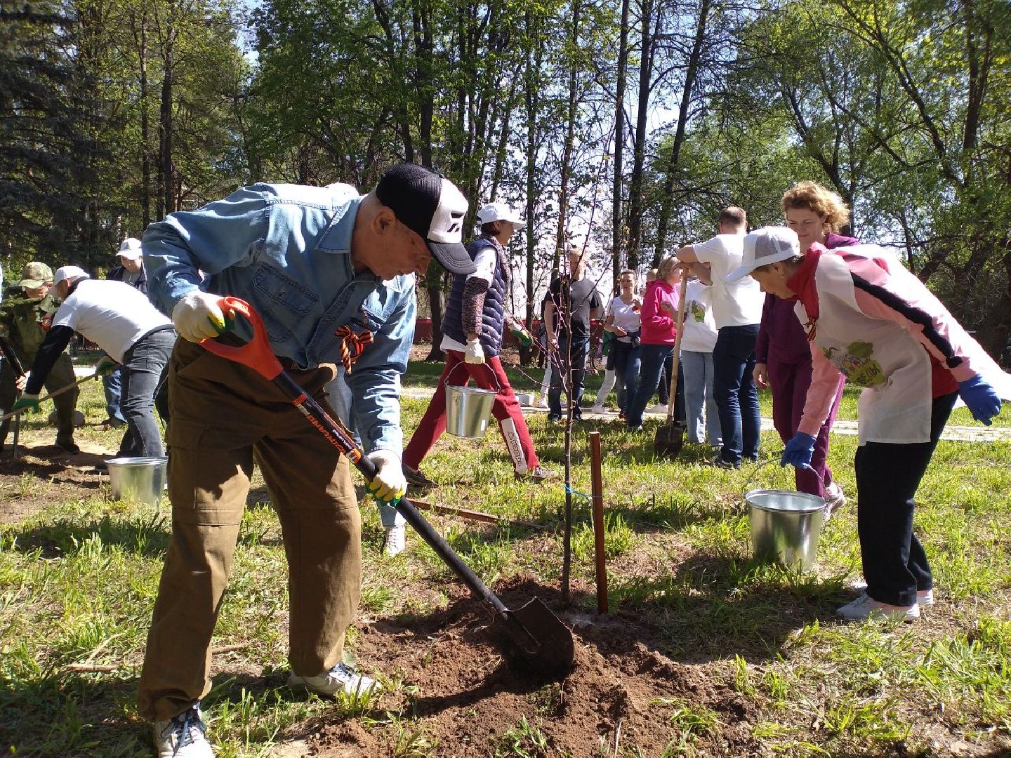 акция, Лес Победы, памятник, память, люди, Лосино-Петровский,
