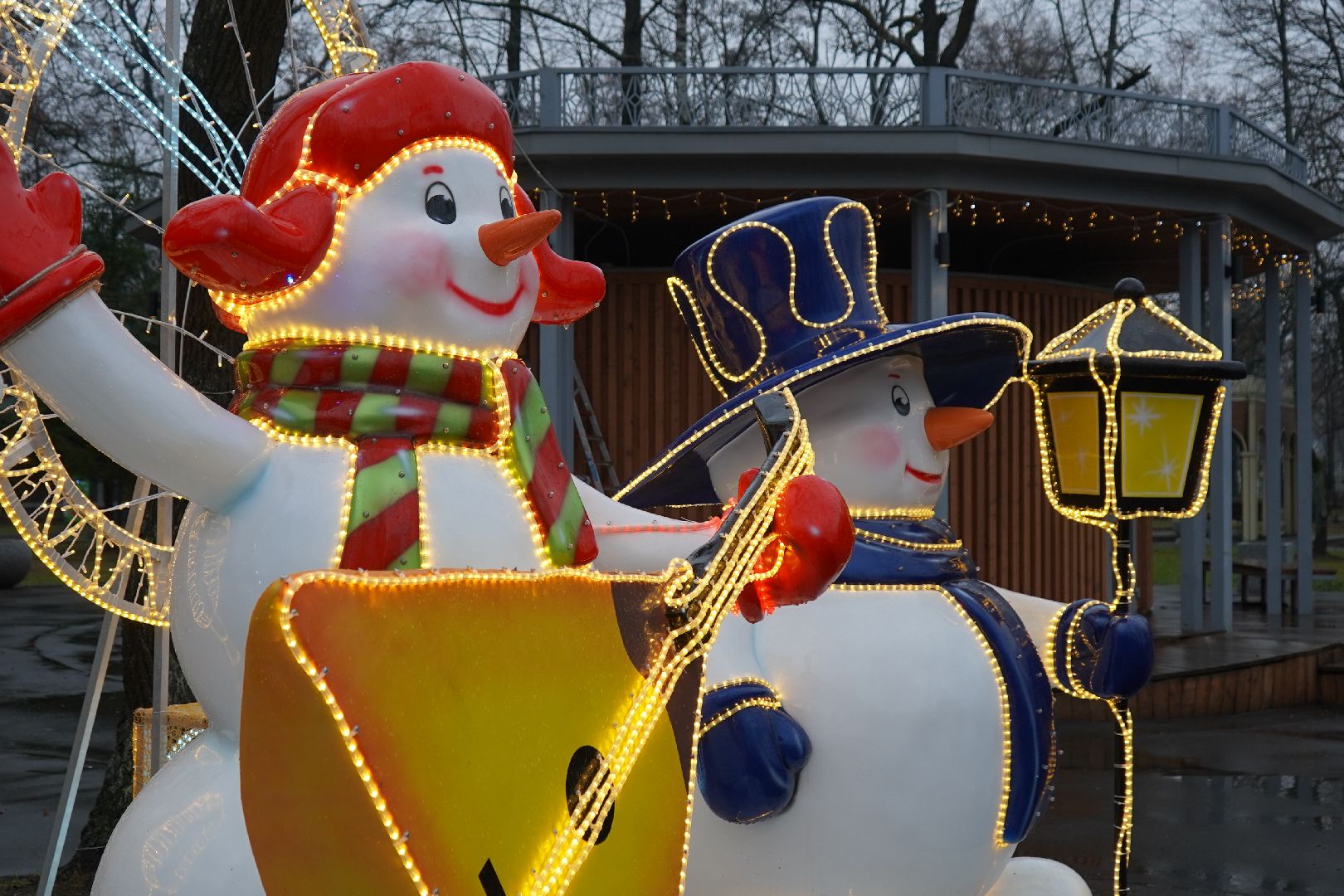 ступино, парк островского, новый год, ёлка,