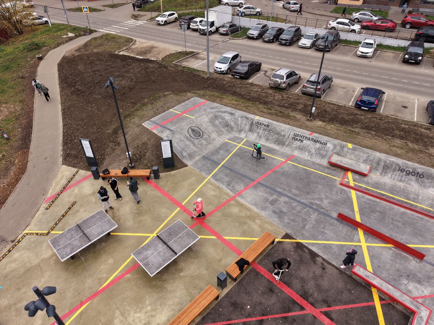 видео с коптера, скейт-площадка, скейт-площадка ленинский,