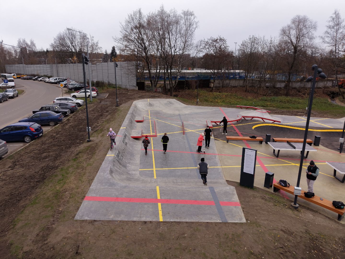 видео с коптера, скейт-площадка, скейт-площадка ленинский,