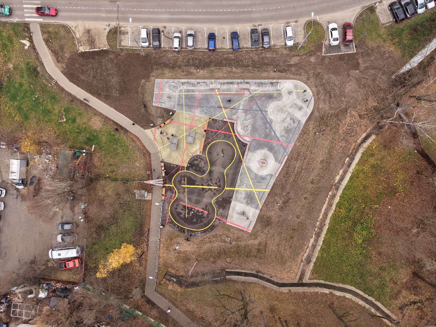 видео с коптера, скейт-площадка, скейт-площадка ленинский,