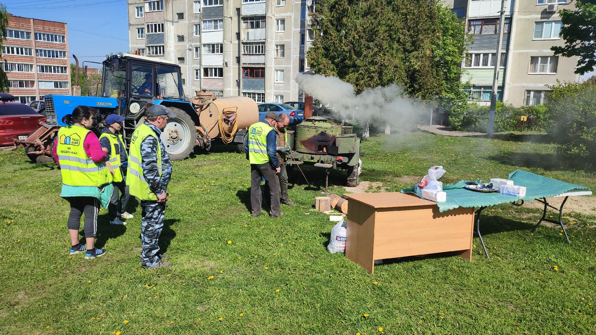 Кашира, лес победы, сад памяти, саженцы, каштан