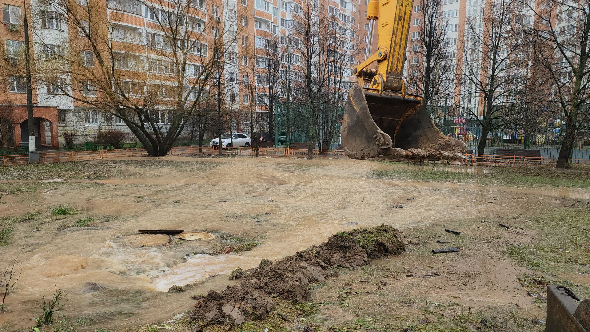 красногорск, авария водопровод,