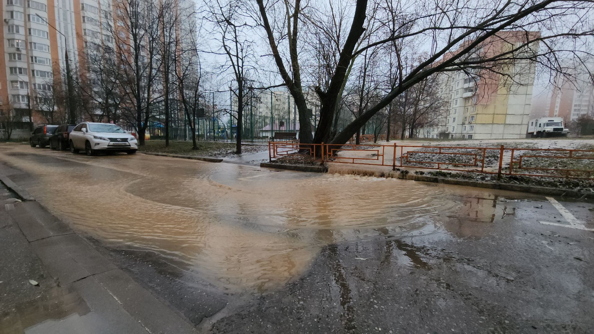 красногорск, авария водопровод,
