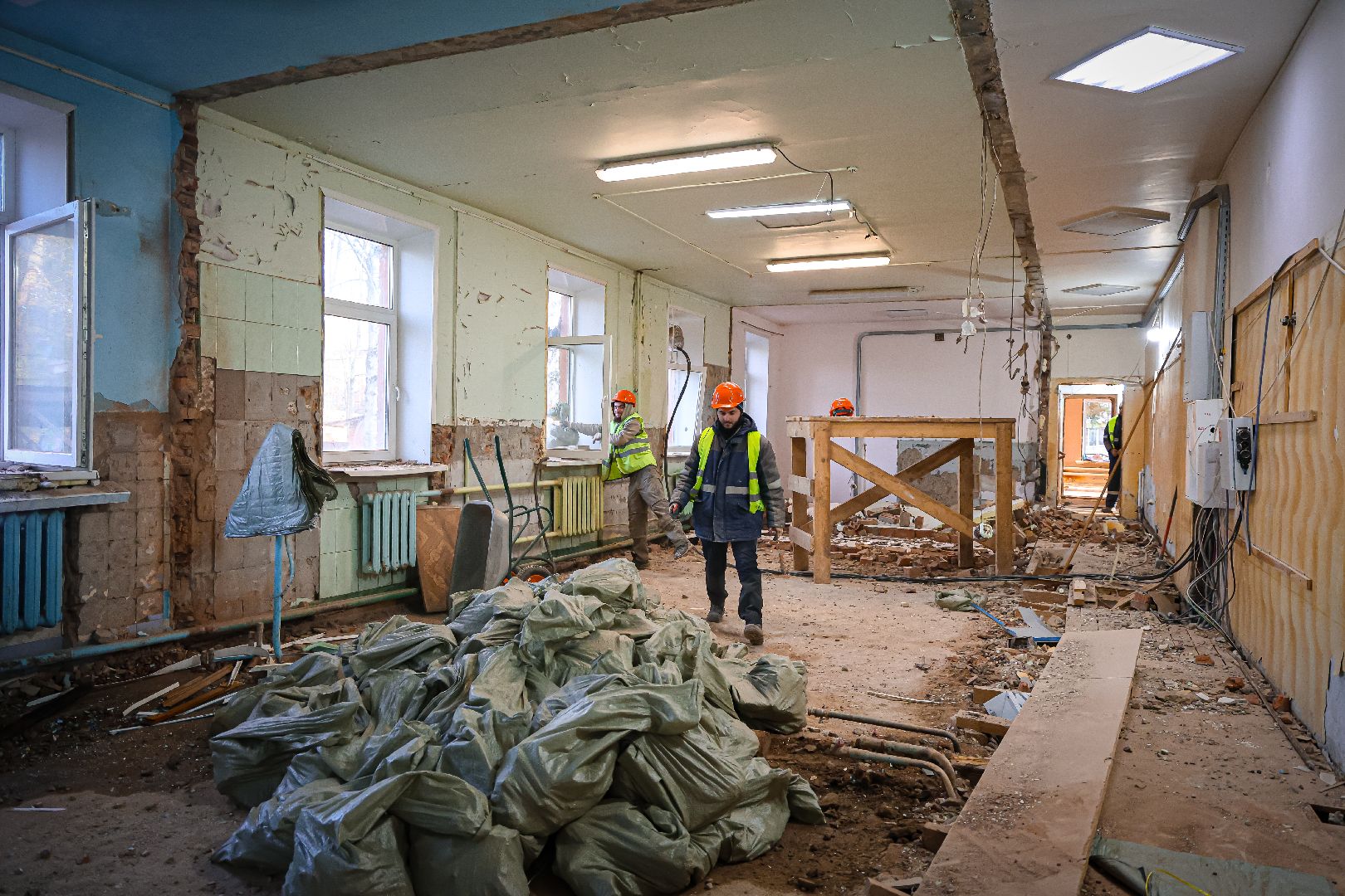 клин, строительство, капремонт детского сада, подмосковье,