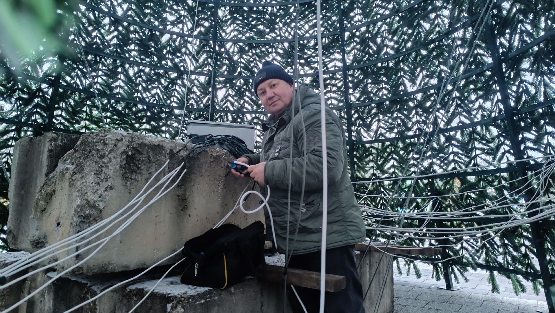 парк, лобня, новый год,