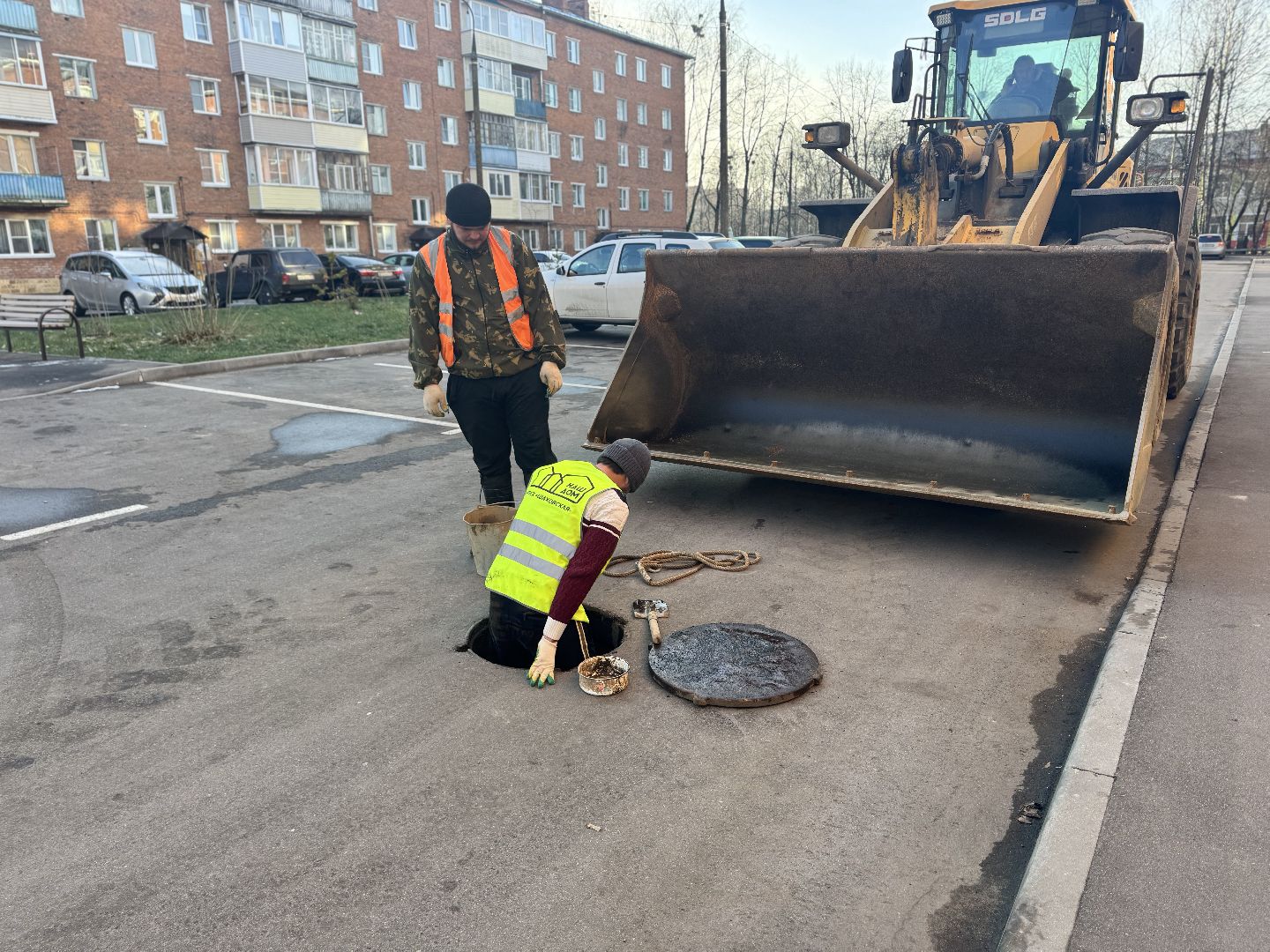 шаховская, канализационная система, канализационные колодцы,