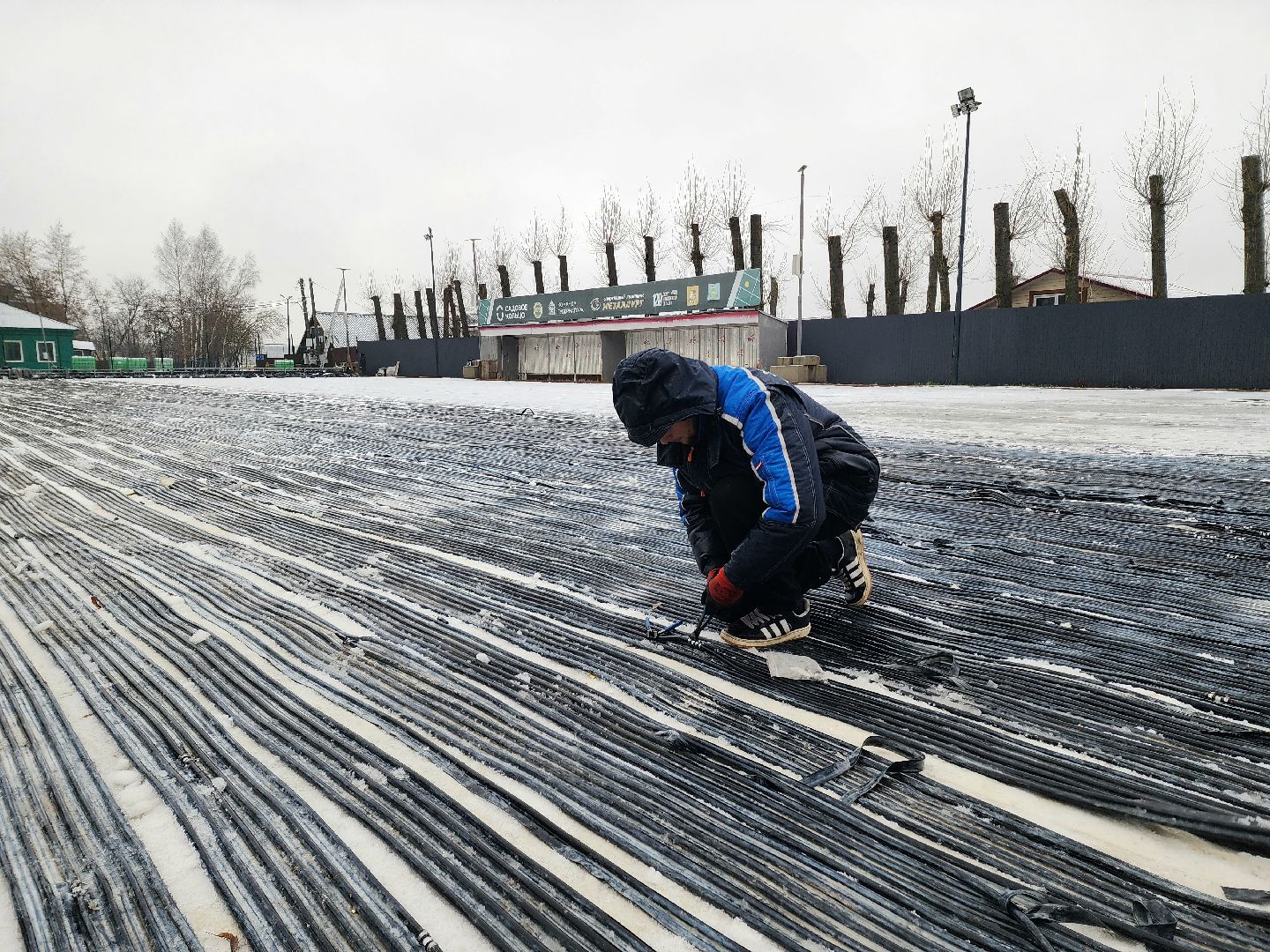 солнечногорск, каток, зима, жители , лед,