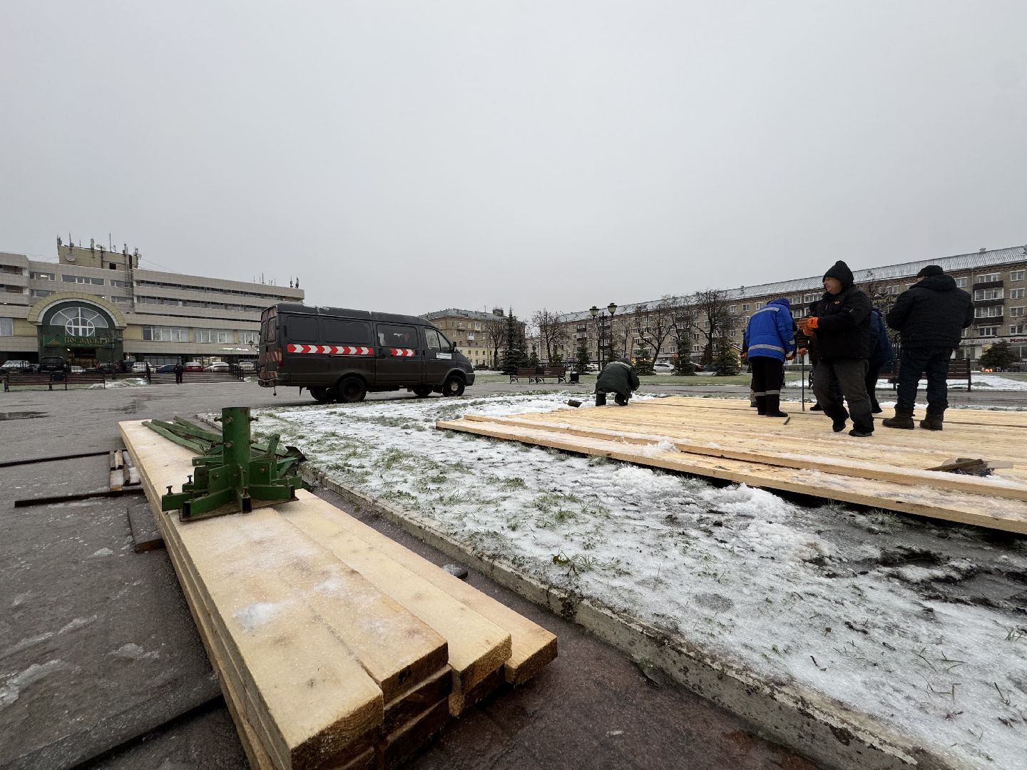 Сергиев Посад, Советская площадь , главная елка,