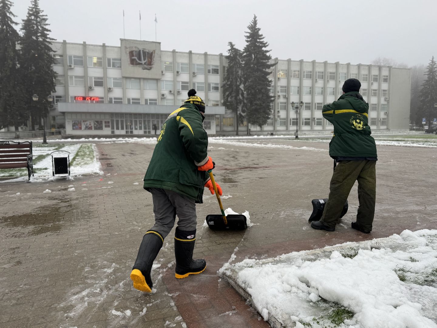 Сергиев Посад, Советская площадь , главная елка,