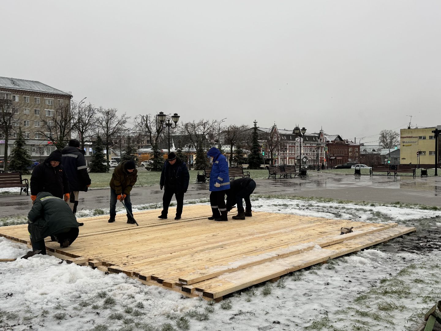 Сергиев Посад, Советская площадь , главная елка,