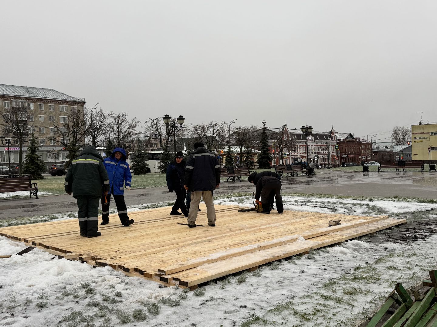 Сергиев Посад, Советская площадь , главная елка,