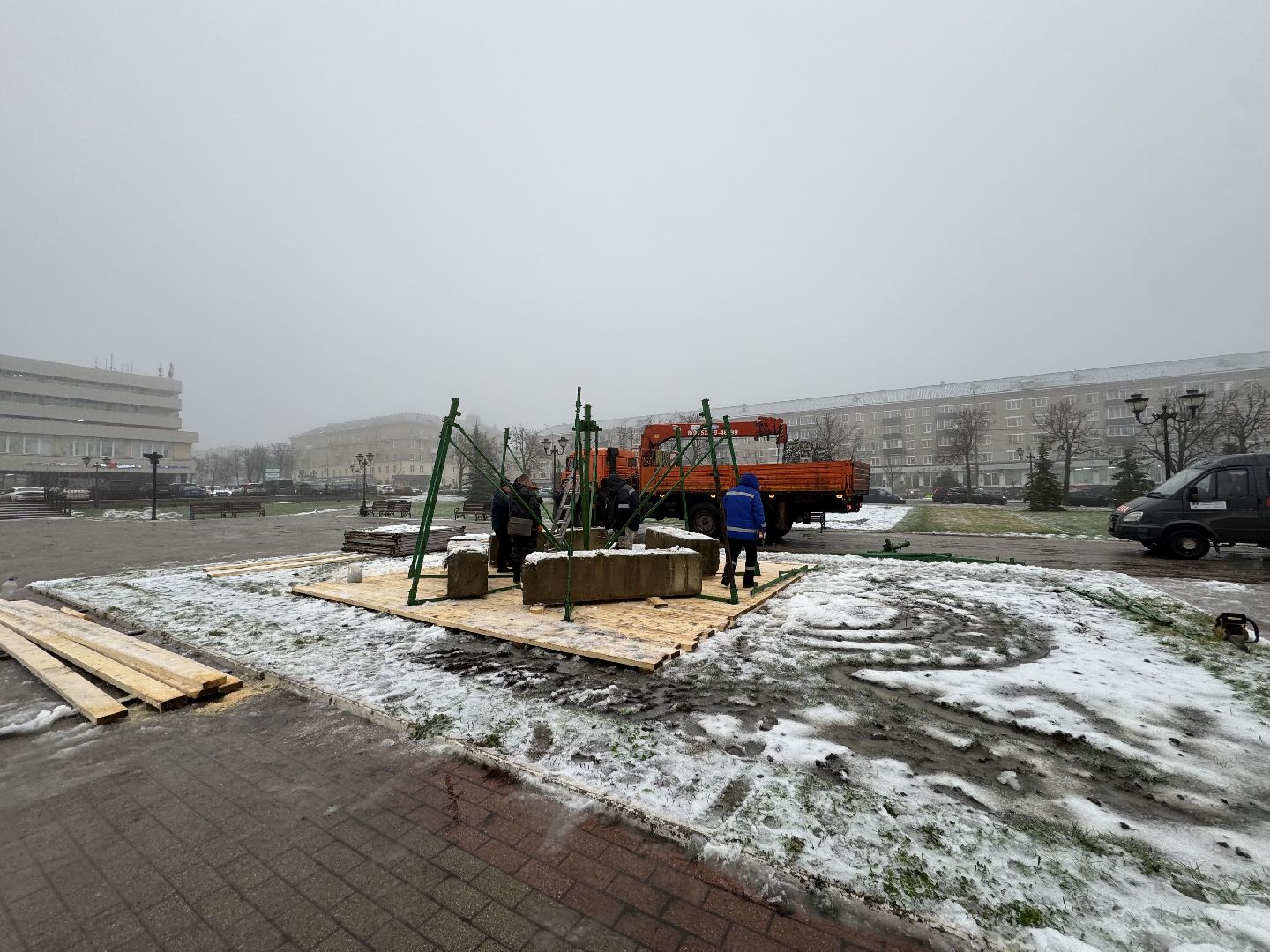 Сергиев Посад, Советская площадь , главная елка,