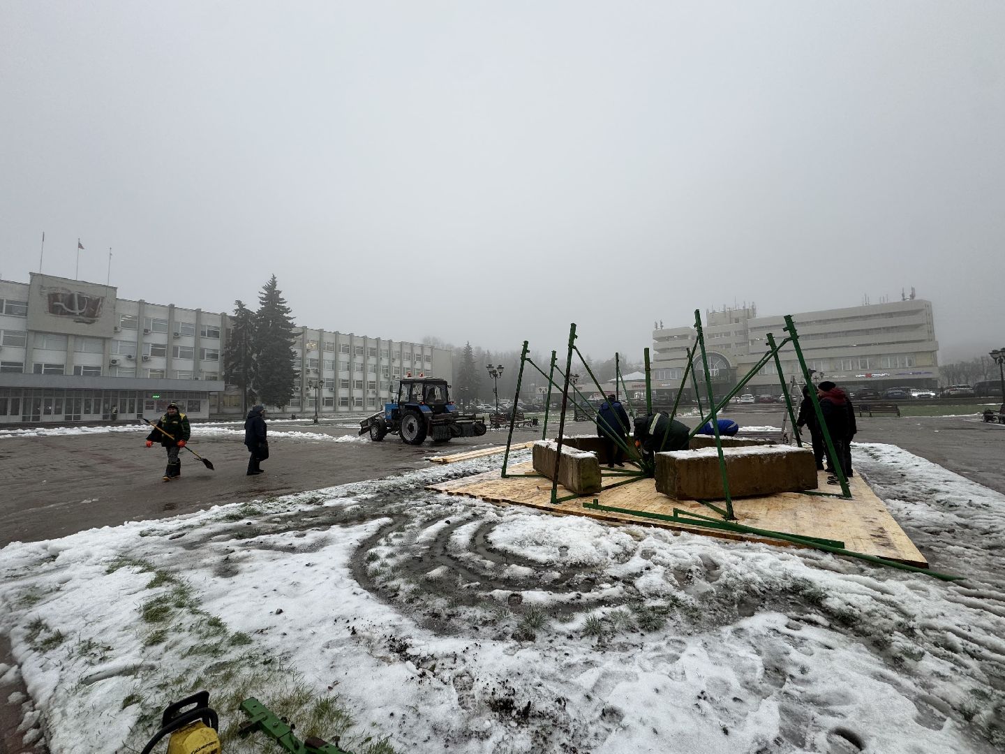 Сергиев Посад, Советская площадь , главная елка,