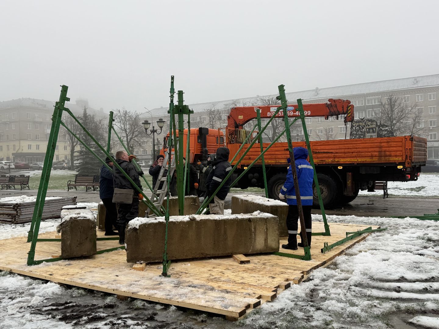 Сергиев Посад, Советская площадь , главная елка,