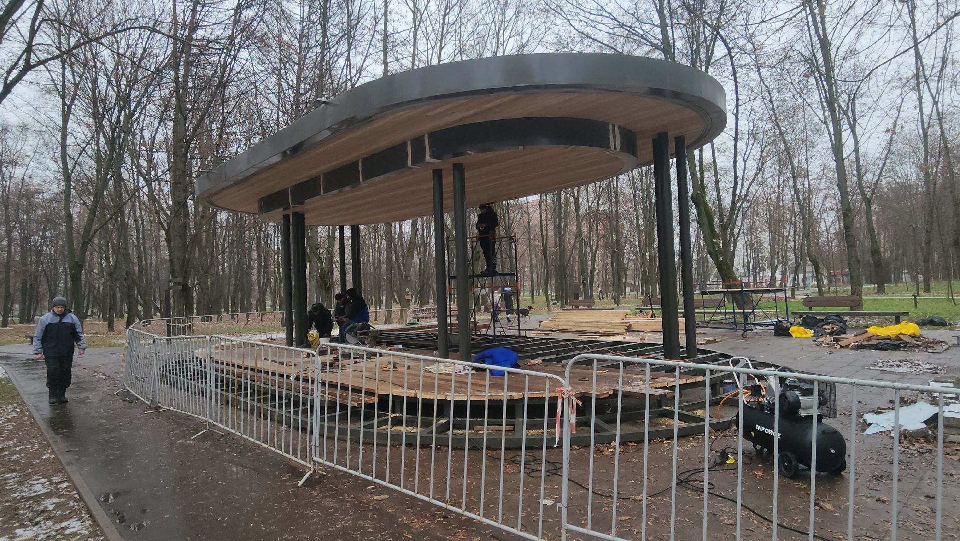 Люберцы, наташинский парк,строители,