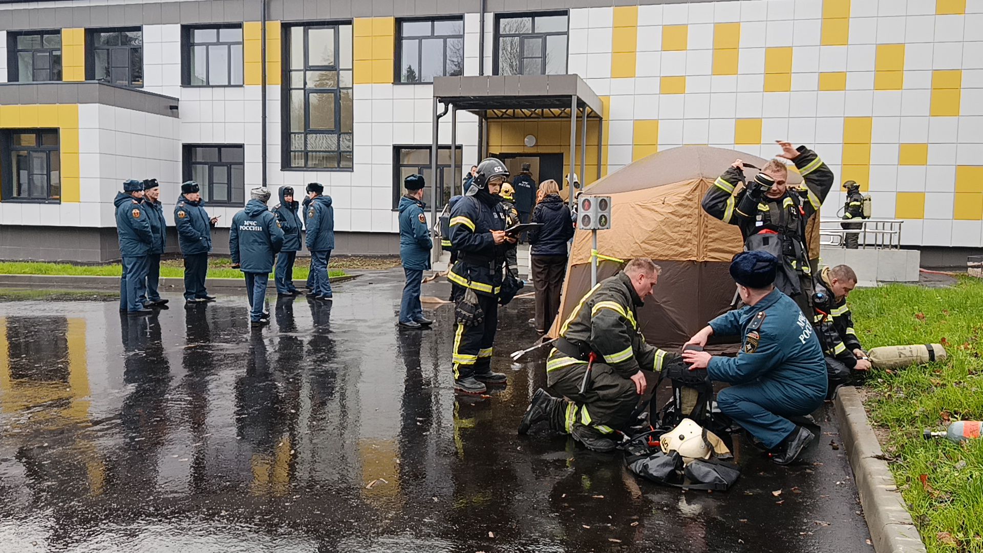 городской округ восход, пожарно-тактические учения, школа, спч 52,