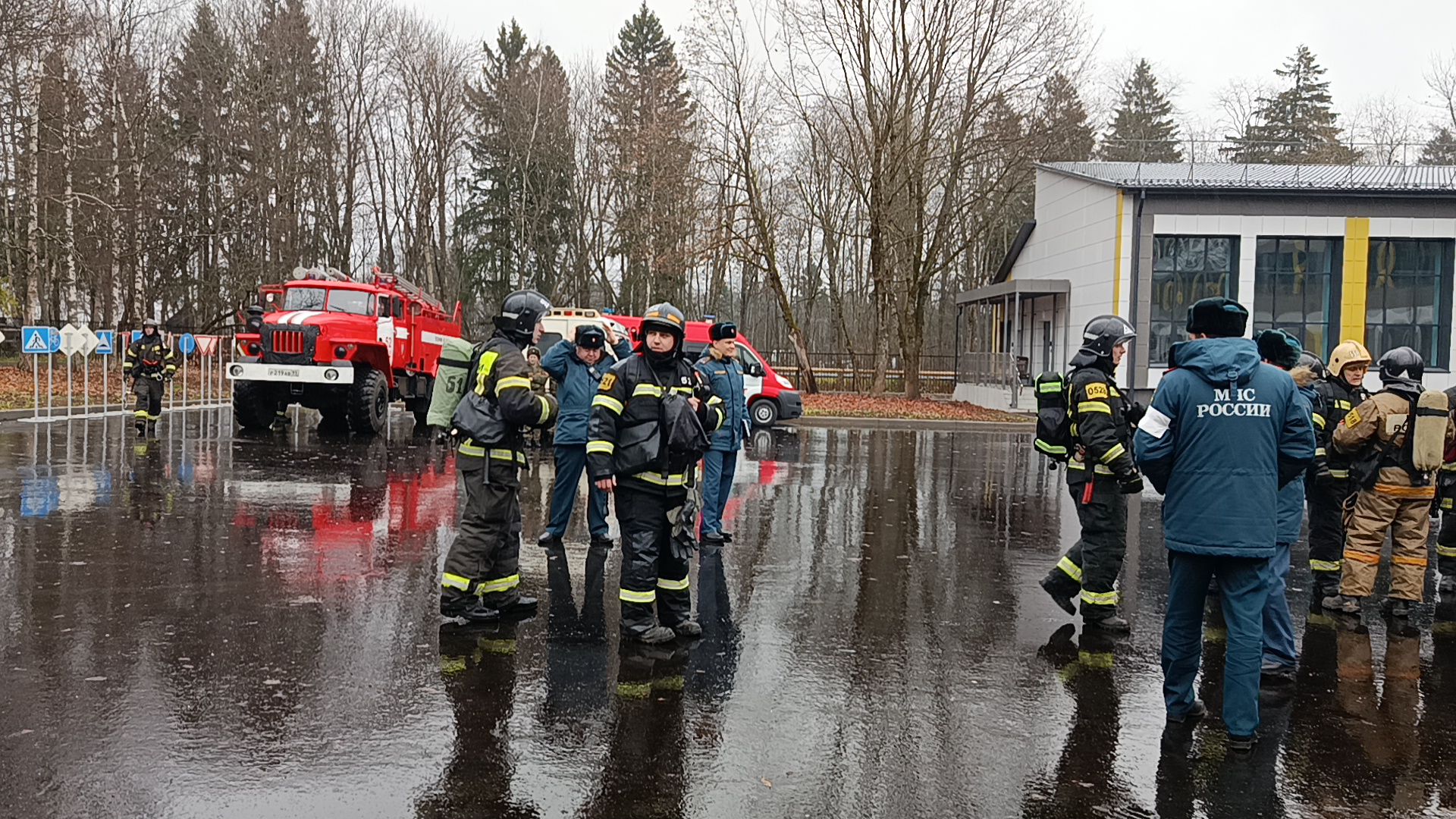 городской округ восход, пожарно-тактические учения, школа, спч 52,