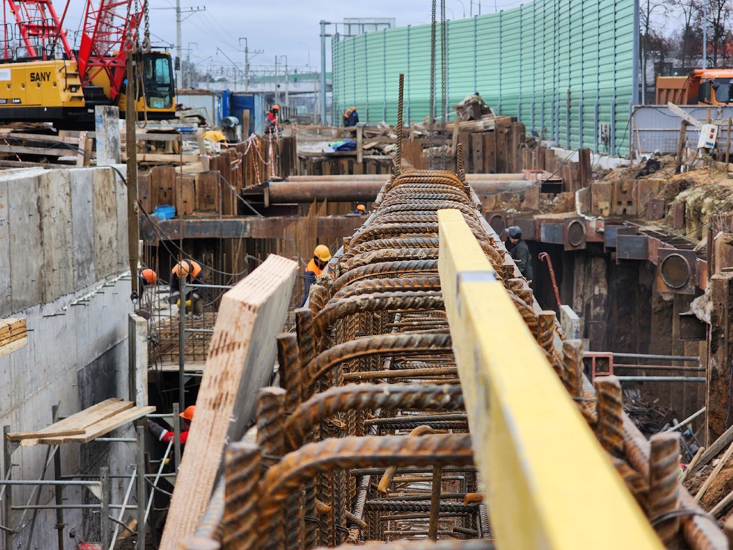 раменское, строительство, подземный пешеходный переход в удельной,