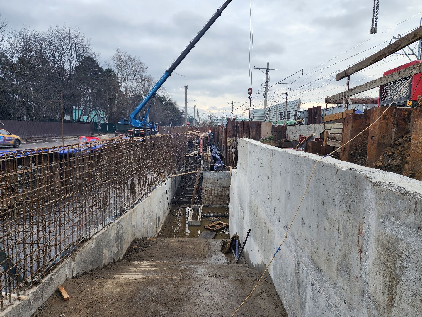 раменское, строительство, подземный пешеходный переход в удельной,